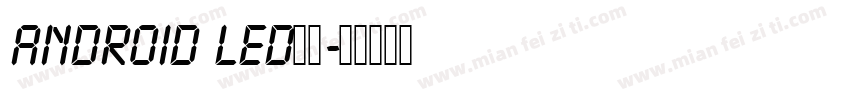 Android LED数字字体转换